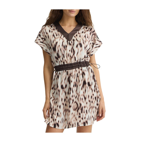 Liu Jo Abito corto Abito Donna mini animalier con coulisse S - Francavilla Moda